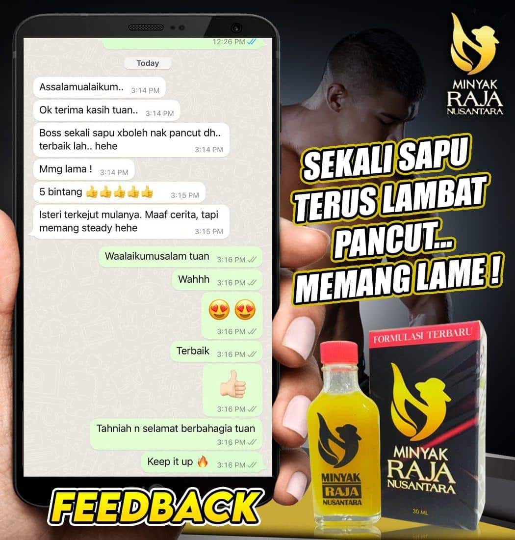 MINYAK RAJA NUSANTARA 14 TESTIMONI MINYAK RAJA NUSANTARA